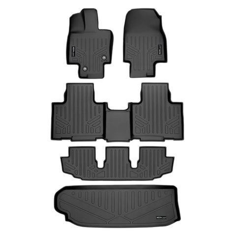 SMARTLINER Custom Fit Floor Liners For 2020-2025 Toyota Highlander Hybrid (without subwoofer)