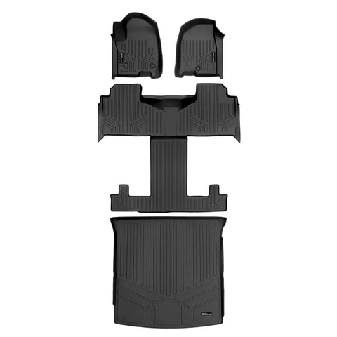 SMARTLINER Custom Fit Floor Liners For 2021-2025 Chevrolet Tahoe/ GMC Yukon with 2nd Row Bucket Seats