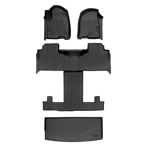 SMARTLINER Custom Fit Floor Liners For 2021-2025 Cadillac Escalade with 2nd Row Bucket Seats