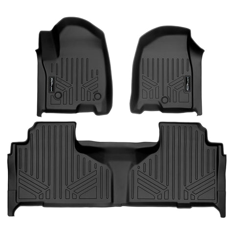 SMARTLINER Custom Fit Floor Liners For 2021-2025 Chevrolet Suburban with 2nd Row Bench Seat