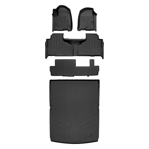 SMARTLINER Custom Fit Floor Liners For 2021-2025 Chevrolet Suburban with 2nd Row Bench Seat