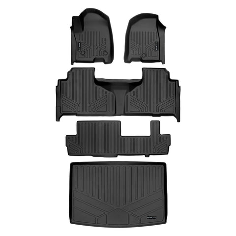 SMARTLINER Custom Fit Floor Liners For 2021-2025 Chevrolet Suburban with 2nd Row Bench Seat