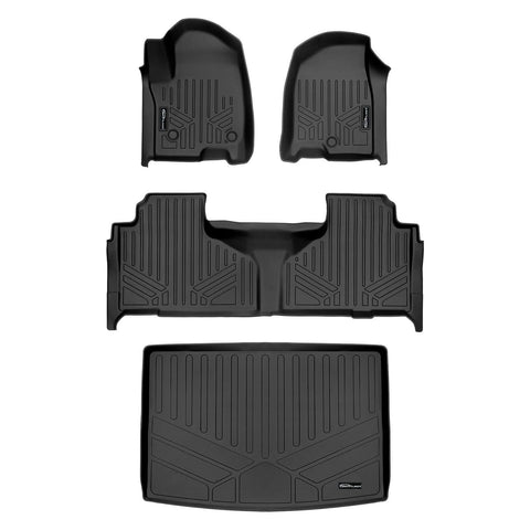 SMARTLINER Custom Fit Floor Liners For 2021-2025 GMC Yukon XL/ Yukon Denali XL with 2nd Row Bench Seat