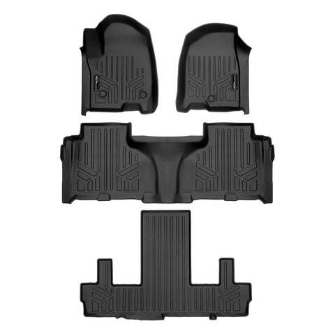 SMARTLINER Custom Fit Floor Liners For 2021-2025 Chevrolet Suburban with 2nd Row Bucket Seats
