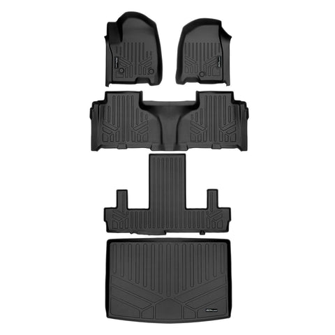 SMARTLINER Custom Fit Floor Liners For 2021-2025 Chevrolet Suburban with 2nd Row Bucket Seats