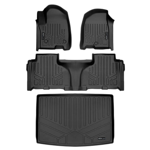SMARTLINER Custom Fit Floor Liners For 2021-2025 Cadillac Escalade ESV with 2nd Row Bucket Seats