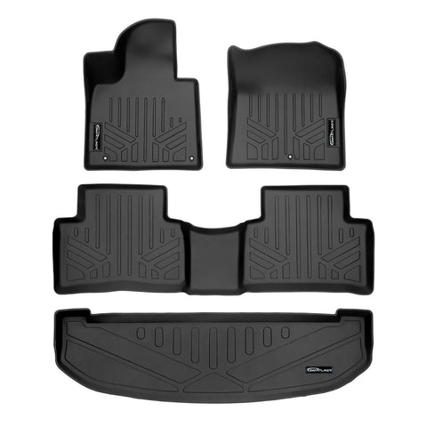 SMARTLINER Custom Fit Floor Liners For 2021-2025 Kia Sorento (with 2nd Row Bench Seat)