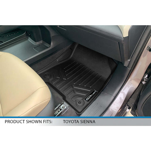 SMARTLINER Custom Fit Floor Liners For 2021-2025 Toyota Sienna with 2nd Row Bench Seat