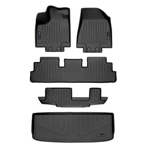 SMARTLINER Custom Fit Floor Liners For 2022-2025 Nissan Pathfinder (8 Passenger)