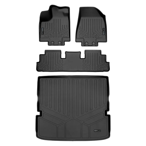 SMARTLINER Custom Fit Floor Liners For 2022-2025 Nissan Pathfinder (7 Passenger)