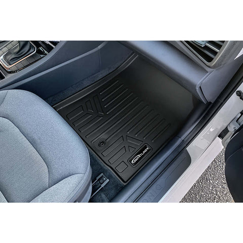 SMARTLINER Custom Fit Floor Liners For 2019-2022 Hyundai Ioniq Hybrid Blue Trim no Subwoofer in Cargo Area (Does Not Fit Electric Models)