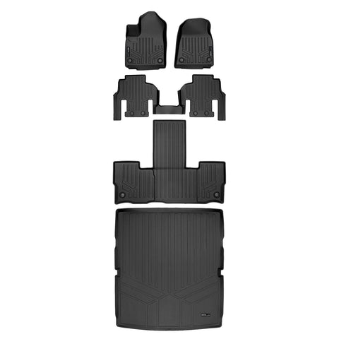 SMARTLINER Custom Fit Floor Liners For 2022-2025 Jeep Wagoneer (7 Passenger Model)