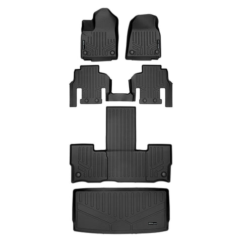 SMARTLINER Custom Fit Floor Liners For 2022-2025 Jeep Wagoneer (7 Passenger Model)