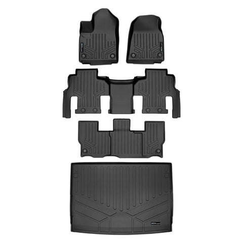 SMARTLINER Custom Fit Floor Liners For 2023-2025 Jeep Wagoneer L (8 Passenger Model)