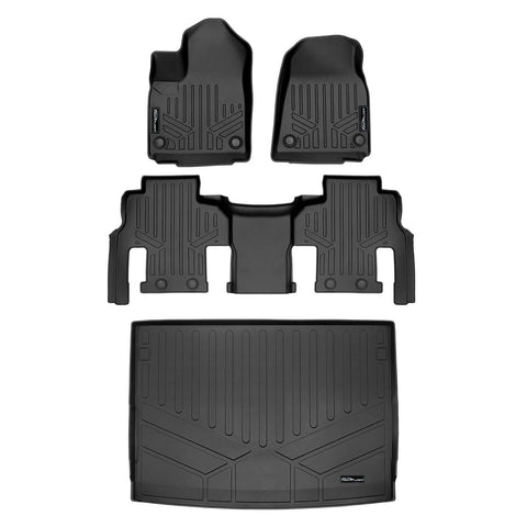 SMARTLINER Custom Fit Floor Liners For 2023-2025 Jeep Wagoneer L (8 Passenger Model)