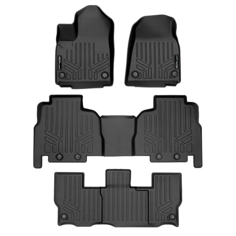 SMARTLINER Custom Fit Floor Liners For 2022-2025 Jeep Wagoneer (8 Passenger Model)