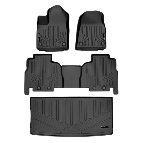 SMARTLINER Custom Fit Floor Liners For 2022-2025 Jeep Grand Wagoneer (8 Passenger Model)