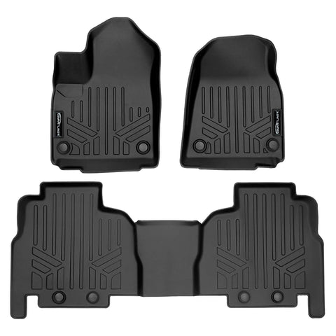 SMARTLINER Custom Fit Floor Liners For 2022-2025 Jeep Grand Wagoneer (8 Passenger Model)