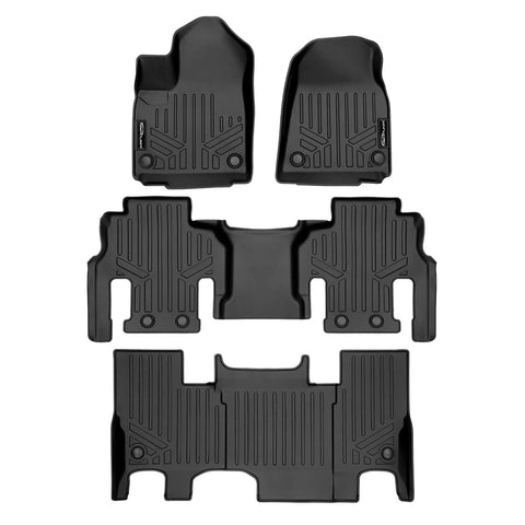 SMARTLINER Custom Fit Floor Liners For 2023-2025 Jeep Grand Wagoneer L (7 Passenger Model)