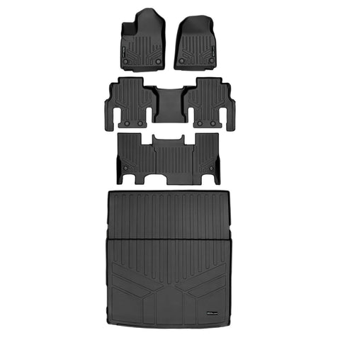 SMARTLINER Custom Fit Floor Liners For 2022-2025 Jeep Grand Wagoneer (7 Passenger Model)