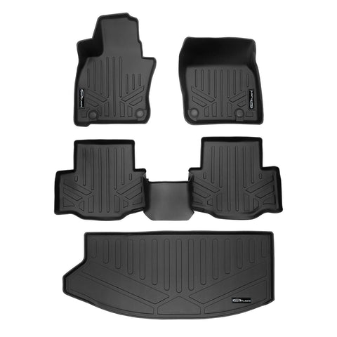 SMARTLINER Custom Fit Floor Liners For 2024-2025 Mazda CX-90 Plug-In Hybrid (Only Fits 2nd Row Bench)