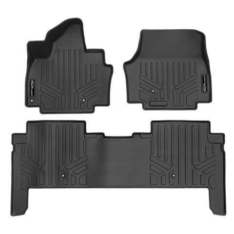 SMARTLINER Custom Fit Floor Liners Compatible With 2024 - 2025 Kia EV9 (2nd Row Bench Seat)