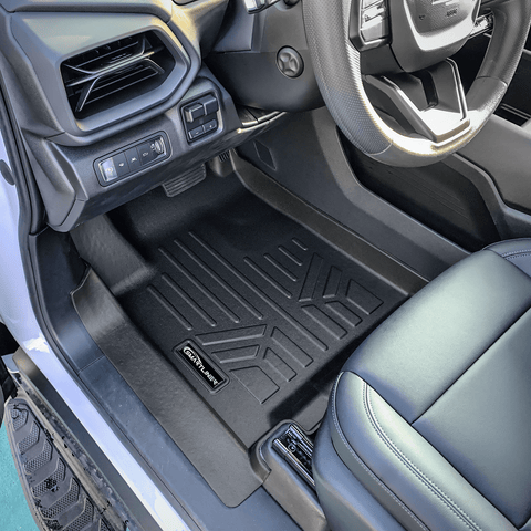 SMARTLINER Custom Fit Floor Mat Liner Set Compatible With 2025-2026 Chevrolet Silverado EV /GMC Sierra EV(Carpet Flooring)