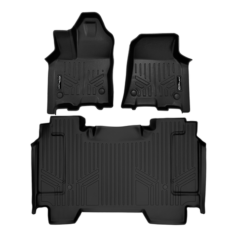 SmartCoverage™ Custom Fit Floor Liners For 2025-2026 Ram 1500 Crew Cab without Rear Underseat Storage Box
