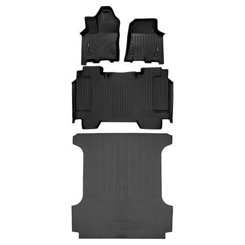 SmartCoverage™ Custom Fit Floor Liners For 2025-2026 Ram 1500 Crew Cab without Rear Underseat Storage Box