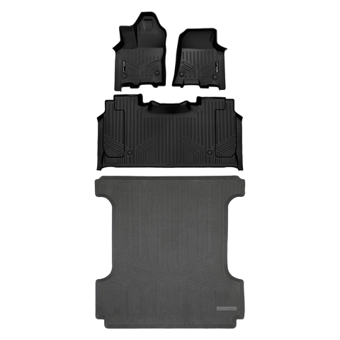 SmartCoverage™ Custom Fit Floor Liners For 2025-2026 Ram 1500 Crew Cab with Rear Underseat Storage Box