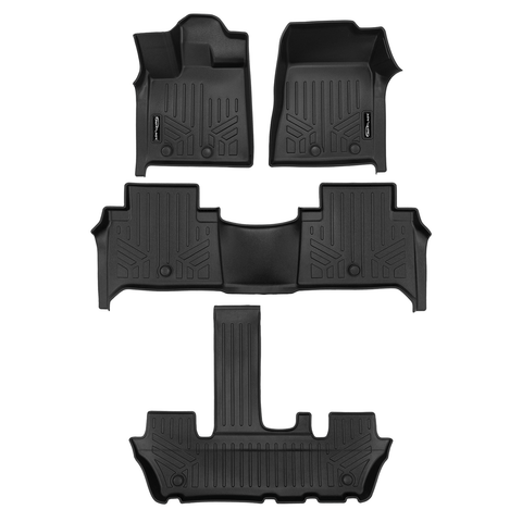 SMARTLINER Custom Fit Floor Liners For 2025 Infiniti QX80 and 2025 Nissan Armada Bucket Seats & Center Console Only