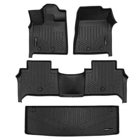 SMARTLINER Custom Fit Floor Liners For 2025 Infiniti QX80/2025 Nissan Armada Without Bucket Seats & Center Console Only