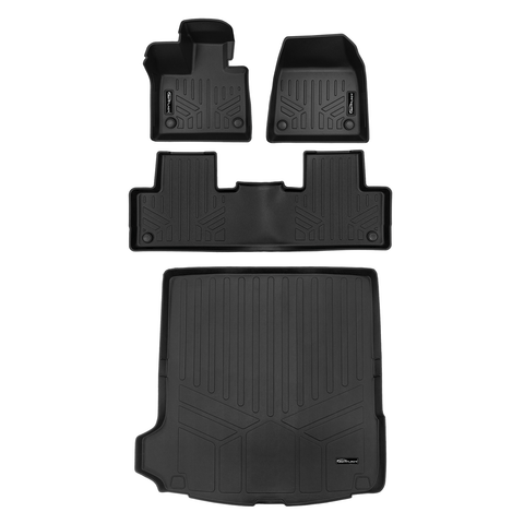 SMARTLINER Custom Fit Black For 2025 Volvo EX90 Electric. Fits 7 Passenger Model