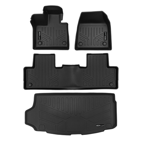 SMARTLINER Custom Fit Black For 2025 Volvo EX90 Electric. Fits 7 Passenger Model