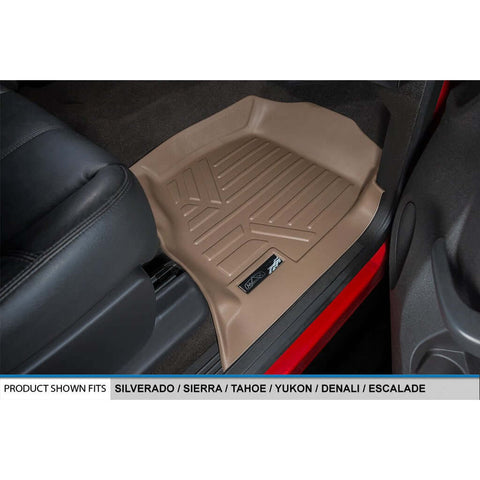 SMARTLINER Custom Fit Floor Liners For 2007-2013 Silverado/Sierra - 2007-14 Tahoe-Suburban-Yukon-Yukon XL-Escalade