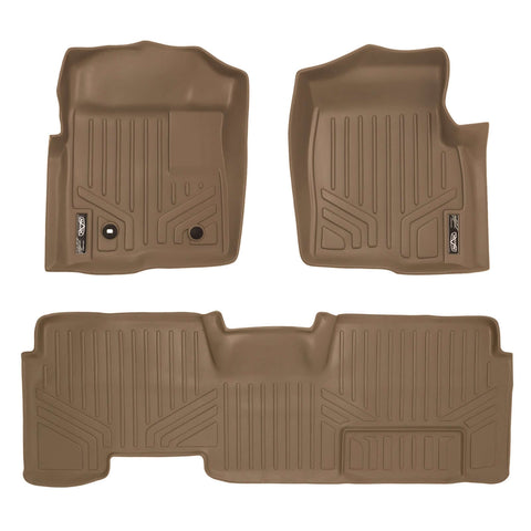 SMARTLINER Custom Fit Floor Liners For 2009-2010 Ford F-150 SuperCab with Flow-Through Center Console