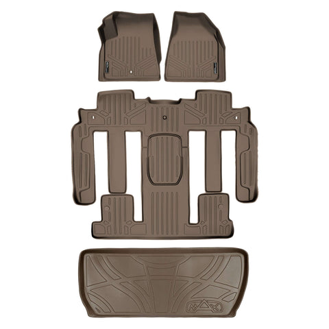 SMARTLINER Custom Fit Floor Liners For Traverse/Enclave with 2nd Row Bucket Seats