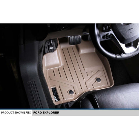 SMARTLINER Custom Fit Floor Liners For 2011-2014 Explorer (without 2nd Row Center Console)