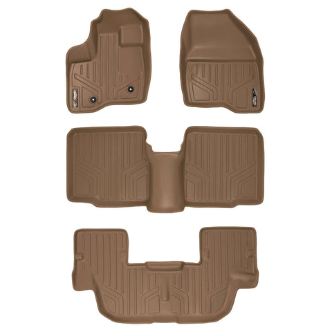 SMARTLINER Custom Fit Floor Liners For 2011-2014 Explorer (without 2nd Row Center Console)
