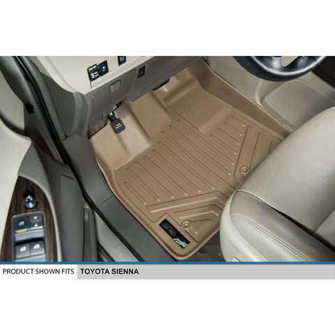 SMARTLINER Custom Fit Floor Liners For 2011-2012 Sienna (8 Passenger Model with Power Folding 3rd Row Seats)