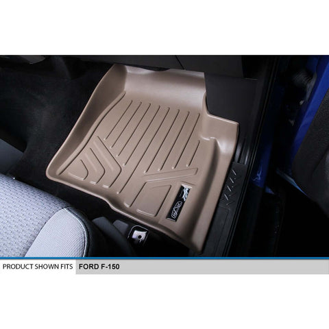 Smart Trim™ Custom Fit Floor Liners For 2011-2014 Ford F-150 SuperCab Non Flow Center Console