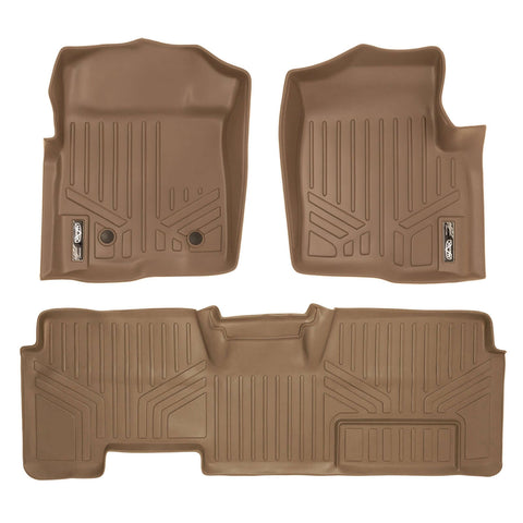 Smart Trim™ Custom Fit Floor Liners For 2011-2014 Ford F-150 SuperCab Non Flow Center Console