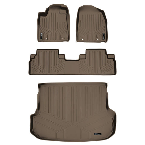 SMARTLINER Custom Fit Floor Liners For 2013-2015 Lexus RX (First Row Twist type Rings)