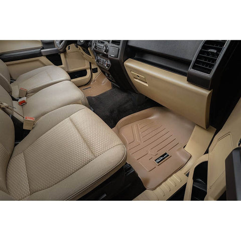 SmartCoverage™ Custom Fit Floor Liners For 2015-2025 Ford F-150 SuperCrew Cab with 1st Row Bench Seat (No OTH and no 2nd Row Underseat Storage)