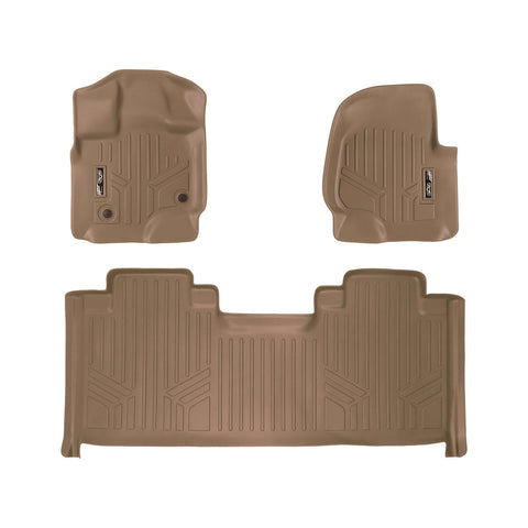 SMARTLINER Custom Fit Floor Liners For 2015-2025 Ford F-150 SuperCab with 1st Row Bucket Seats Carpeted Flooring
