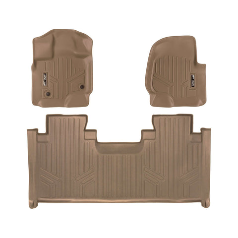 SMARTLINER Custom Fit Floor Liners For 2015-2025 Ford F-150 SuperCab with 1st Row Bench Seat with Vinyl Flooring