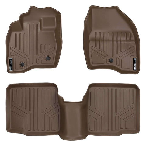 SMARTLINER Custom Fit Floor Liners For 2017-2019 Ford Explorer (without 2nd Row Center Console)