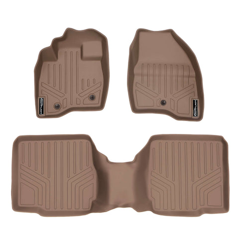 SMARTLINER Custom Fit Floor Liners For 2017-2019 Ford Explorer with 2nd Row Center Console