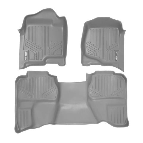 SMARTLINER Custom Fit Floor Liners For 2007-2013 Silverado/Sierra 1500/2500/3500 HD Extended Cab