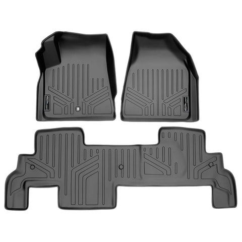SMARTLINER Custom Fit Floor Liners For Traverse/Enclave/Acadia/Outlook (with 2nd Row Bench Seat)